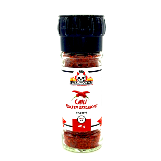Chilli flakes crushed in a spice grinder - spicy 40 gr RED DEVILS BUTTON