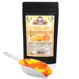 Citrus- und Orangenspalten - nicht scharf  - zuckerfrei - Hotskala: 0 - RED DEVILS TASTE